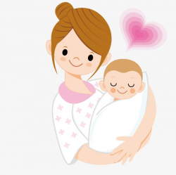 Mother Holding A Baby, Baby Clipart, Vector, Baby PNG and ...
