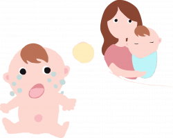 Infant Crying Illustration - Want to mother baby 1858*1487 ...