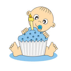 Birthday cake Infant Greeting card Clip art - Illustration baby's ...