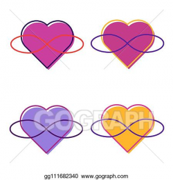 Vector Clipart - Symbol of polyamory. heart and infinity ...