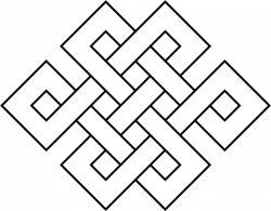 Clipart - Coloring Page Endless Knot