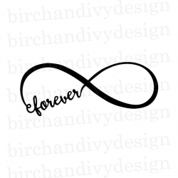 Forever Infinity SVG File, Instant Download for Cricut or Silhouette, PNG  Clipart, Infinity Symbol Svg, Cut File, DXF File, Digital File