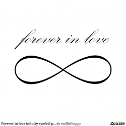 Forever in love infinity symbol print poster | Zazzle - Clip ...
