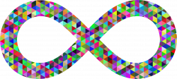 Clipart - Prismatic Triangular Infinity Symbol