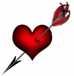 Transparent Heart with Arrow Clipart Picture | BE MINE ...