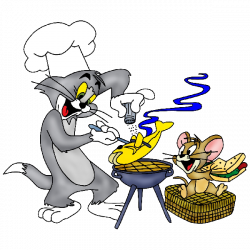 Cartoon Grid Tom And Jerry Clipart - 4586 - TransparentPNG