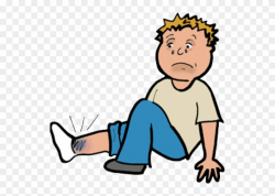 Injury Clipart Sprained Ankle - Child Tripping Clipart - Png ...
