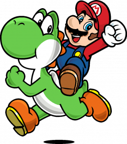 I just love that picture of Mario riding on Yoshi! | Super Mario ...