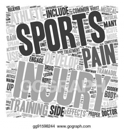 Vector Illustration - Sports injury an athlete s worst ...