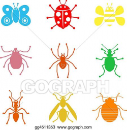Stock Illustrations - Bug shapes. Stock Clipart gg4511353 ...