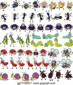 EPS Illustration - Insects. Vector Clipart gg77720971 - GoGraph