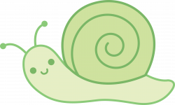 Little Green Snail - Free Clip Art