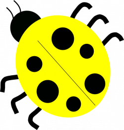 Yellow Ladybugs Clip Art at Clker.com - vector clip art online ...