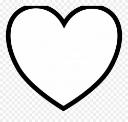 Coloring Page Of A Heart - Instagram Like White Png Clipart ...