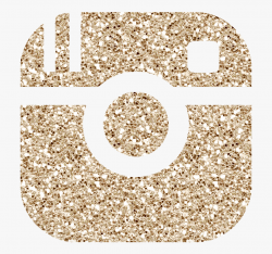 Instagram Clipart Glitter - Gold Instagram Logo Transparent ...