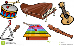 Cartoon Musical Instruments Clipart