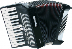 Accordion Black Hohner transparent PNG - StickPNG