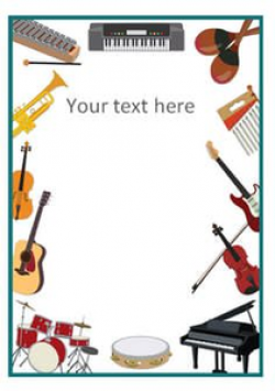 Musical Instruments Border Clipart | Free Images at Clker ...