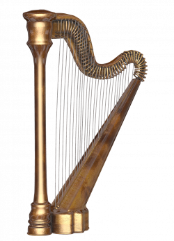 harp instruments music classic strings gold angelic str...