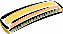 Harmonica Mouth Organ - Vector Image