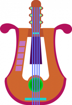 Greek Classical Lyre - Vector Image