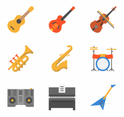 79 orchestra instruments icon packs - Vector icon packs - SVG, PSD ...