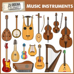 Musical Instruments Clip Art - Stringed Instruments