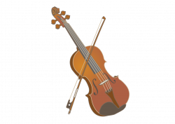 OnlineLabels Clip Art - Violin And Bow