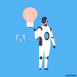 Modern robot new idea light lamp innovation helper bot ...