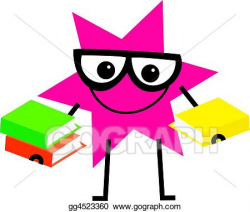 Stock Illustration - Clever star. Clipart Drawing gg4523360 ...