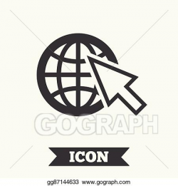 EPS Illustration - Internet sign icon. world wide web symbol ...