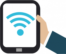 Clipart - Tablet Wifi No Background