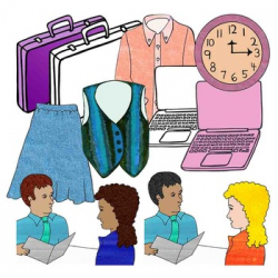 Career Counseling Job Interview Realistic Clip Art