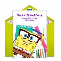 Invitations for Your Back to School Party