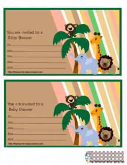 safari-baby-shower-invitations-1.png (612×792) | tarjetas ...