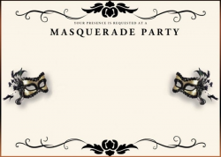 Inspiring Masquerade Invitation Templates Collection ...