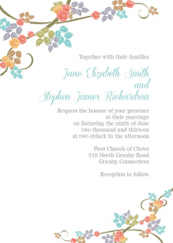 FREE PRINTABLE WEDDING INVITATIONS! on Clipart library ...