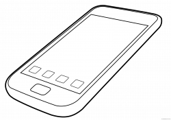 Iphone Outline Clipart - ClipartBlack.com