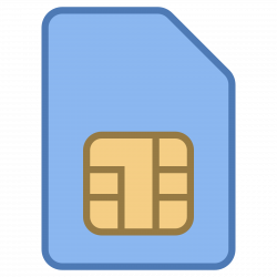 Mobile Sim Card Icon Clipart - 15810 - TransparentPNG