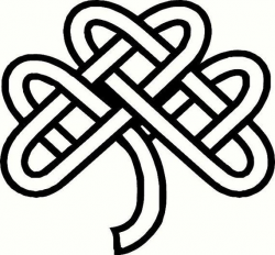 vinyl Wall Decal Celtic knot clover st by ...