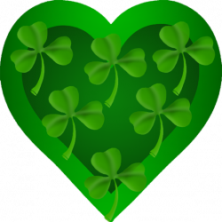 St. Patrick's heart with shamrock | Ireland | St patricks ...