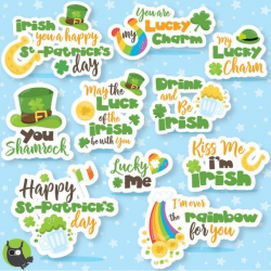 BUY20GET10 - St-patrick's day Word Art clipart commercial ...