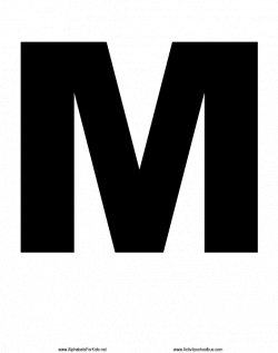 letters m clipart-006 iron on stickers (heat transfer) - $2.00 ...