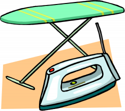OnlineLabels Clip Art - Ironing Board And Iron