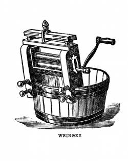 Vintage Graphic Images - Laundry - Wringer and Iron - The ...
