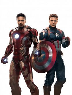 Avengers Ironman Captain America transparent PNG - StickPNG