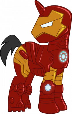 1077352 - armor, artist:icantunloveyou, iron man, marvel, ponified ...