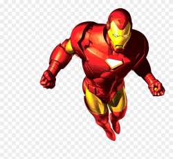 Iron Man Cartoon Superhero Clip Art - Iron Man Vector Art ...