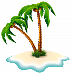 Palm Trees and Island PNG Clipart Image | Gallery Yopriceville ...