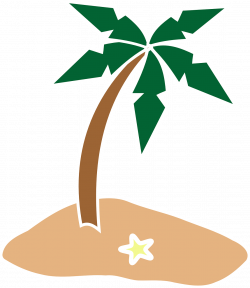 Island, Palm Tree Coconut Tree Island Starfish Sum #island, #palm ...